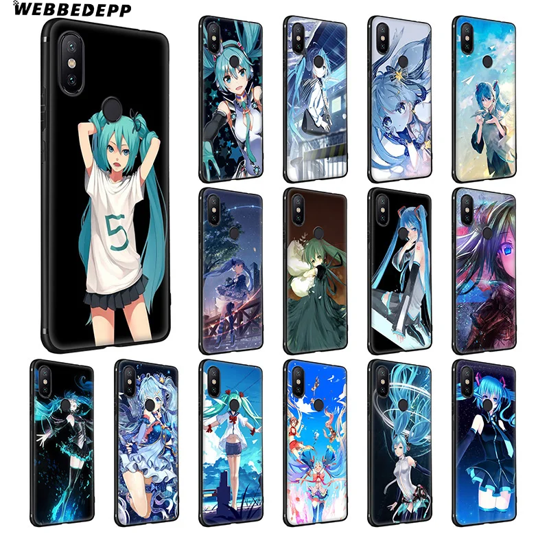 WEBBEDEPP Hatsune Miku милый мягкий силиконовый чехол для Xiaomi Redmi Note 7 6 6A 5 4 4X 4A S2 Plus Pro Lite Go |