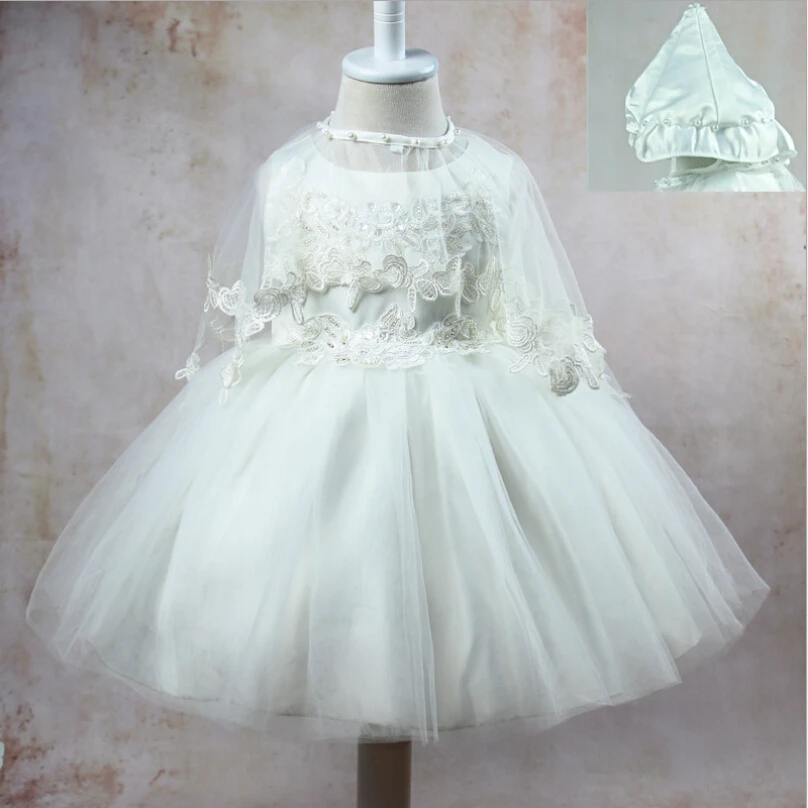 2017 new Girl Lace Christening Ball Gown Summer Dress For Girl