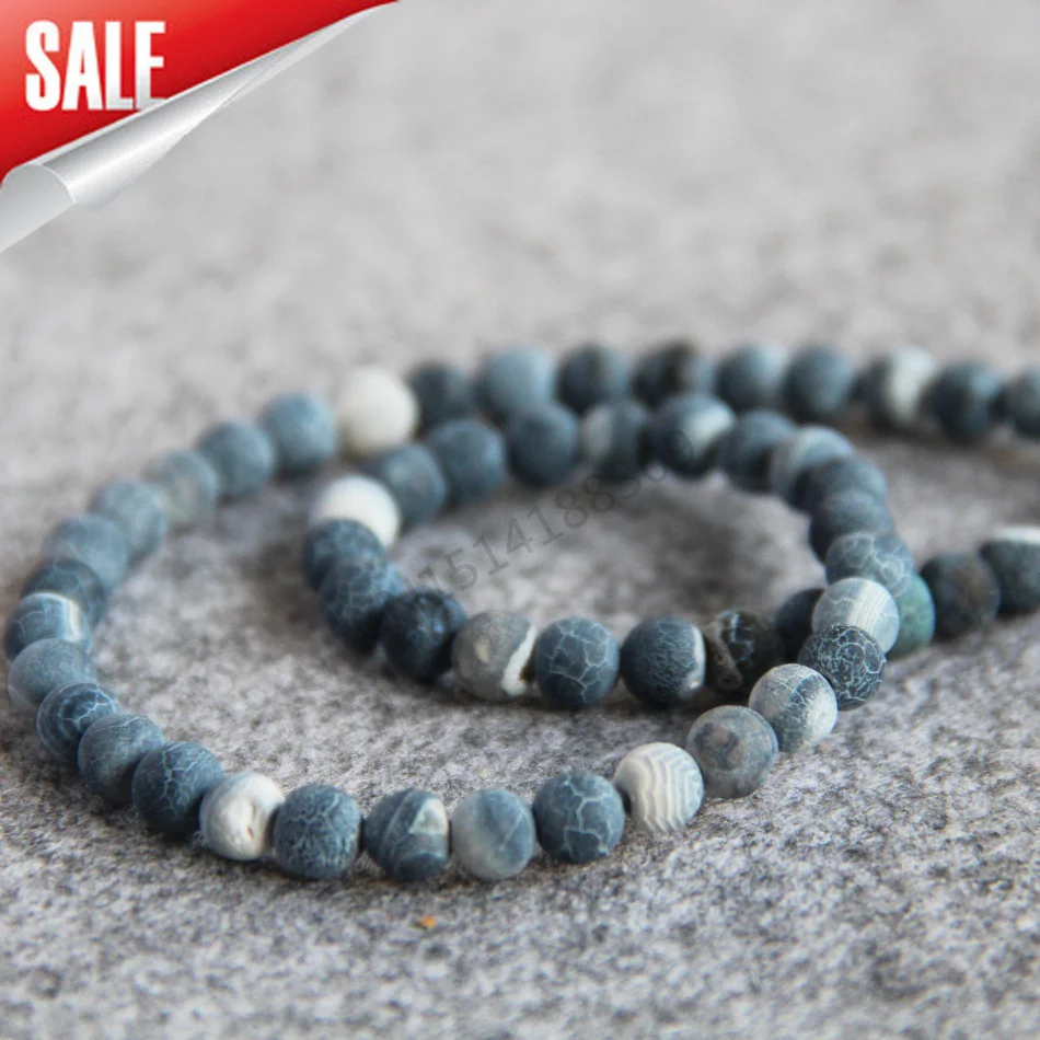 dark blue beads necklace