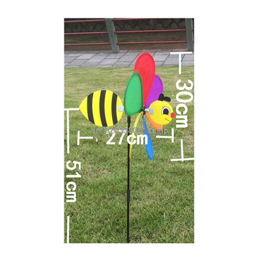 Красочные 3D насекомое большое животное пчела Божья коровка ветряная мельница ветряная Прядильщик Вихрь Двор Сад Открытый Классические игрушки# K4UE# Прямая поставка