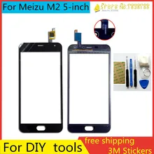 Tools+ 5 inch 100%Original New Touch Screen for Meizu M2 2 Mini Glass Capacitive sensor Digitizer screen Pane Phone Fitting