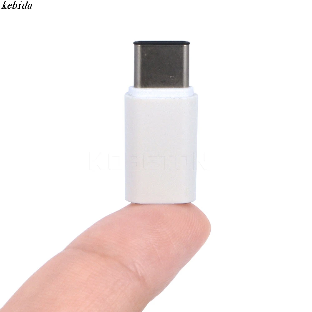 

kebidu 1pcs mini USB 3.1 Type C Male to Micro USB 2.0 5 Pin Female Data Transmission Head Adapter for Tablet & Mobile Phone