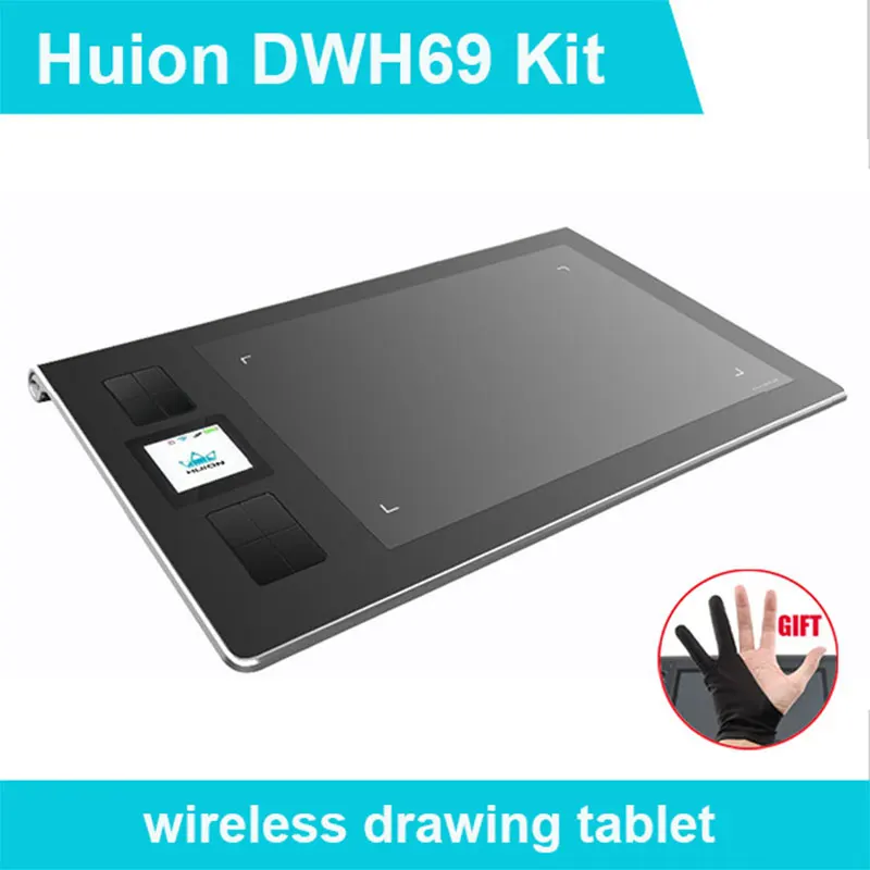 New Huion DWH69 Genuine Wireless Graphics Tablet Drawing Tablets Professional Signature Tablets Kids Painting Pen Tablet