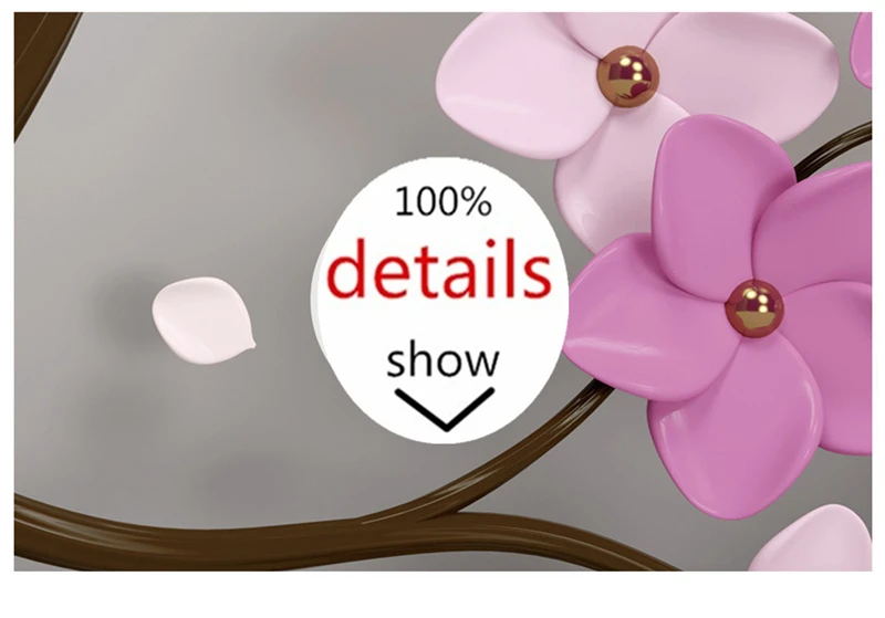 Custom Any Size 3D Mural Wallpaper New 3d Purple Flower A Tree Home Decor Living Room Wall Covering