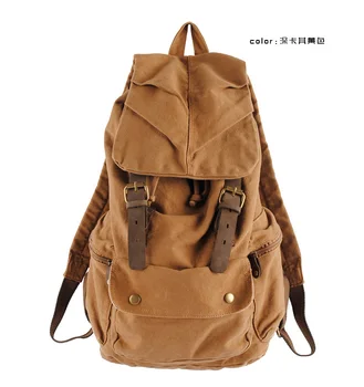 

2019 new arrival men's vintage casual canvas backpack for men travel bags vintage school backpacks FREE SHIPPING