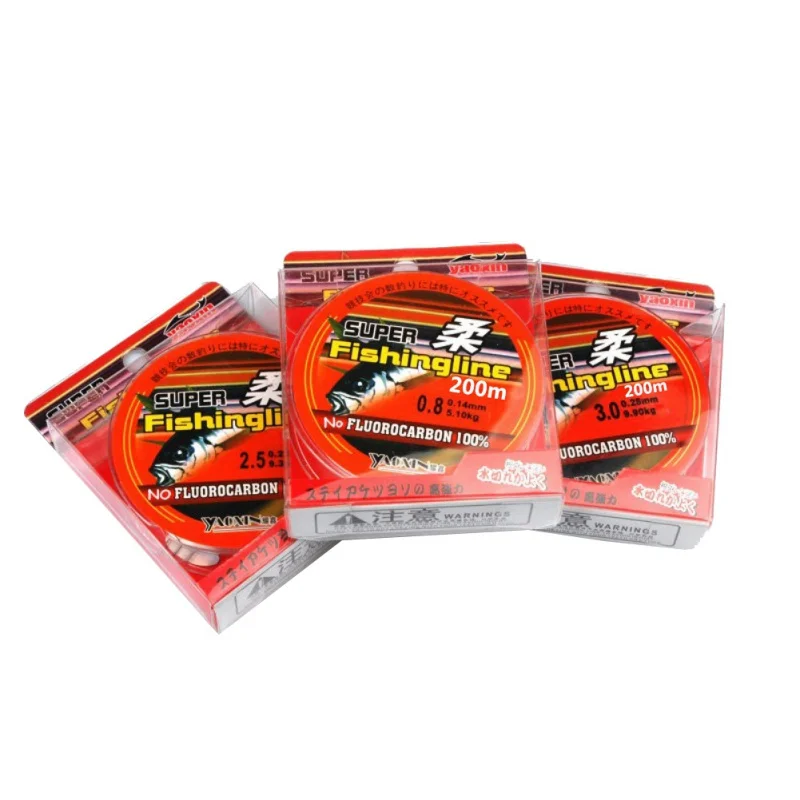 

Fishing Line Super Strong 200m 100% Nylon Transparent Not Fluorocarbon Fishing Tackle Tough Smooth Good Water Cut