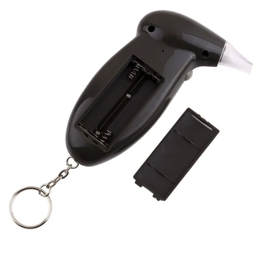 2018 Professional Alcohol Breath Tester Breathalyzer Analyzer Detector Test Keychain Breathalizer Breathalyser DeviceLCD Screen