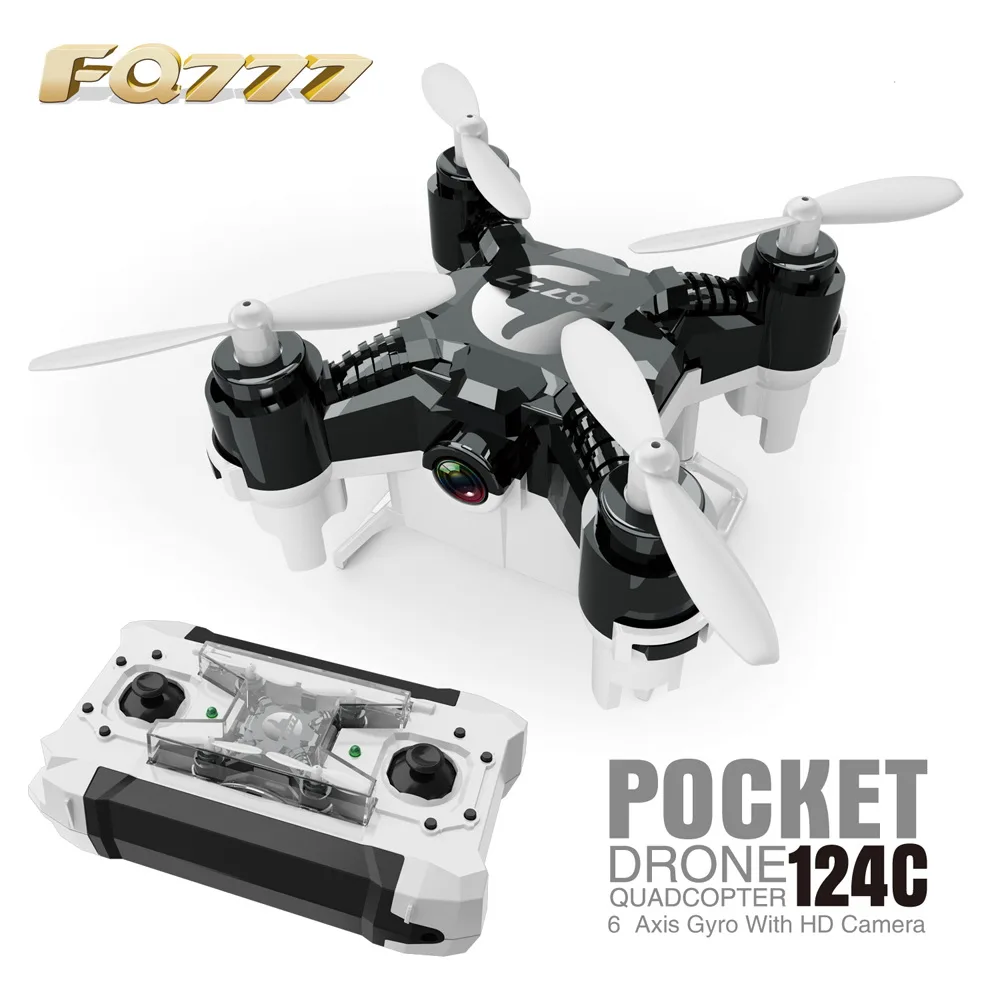 FQ777 124C RC Helicopters 2.4GHz 4CH 6 Axis Gyro LED Light Mini Remote