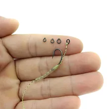 50 шт. рыболовные снасти для ловли карпа кольца плоские овальные свисающие Кольца для волос жемчужная форма микро кольцо для карпа установки терминала снасти