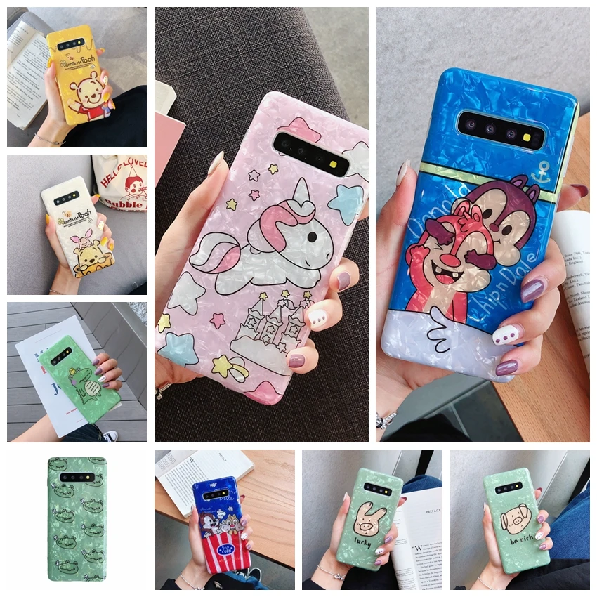 

cartoon bears animals phone cases for Samsung S8 S8p S9 S9P S10 S10 plus note8 note9 CASE back cover for Galaxy s10p shell bag