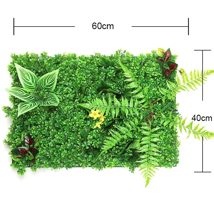 Luyue растение стены искусственный газон самшит хедж сад задний двор домашний декор имитация травы газон ковер газон открытый цветок стены - Цвет: Коричневый