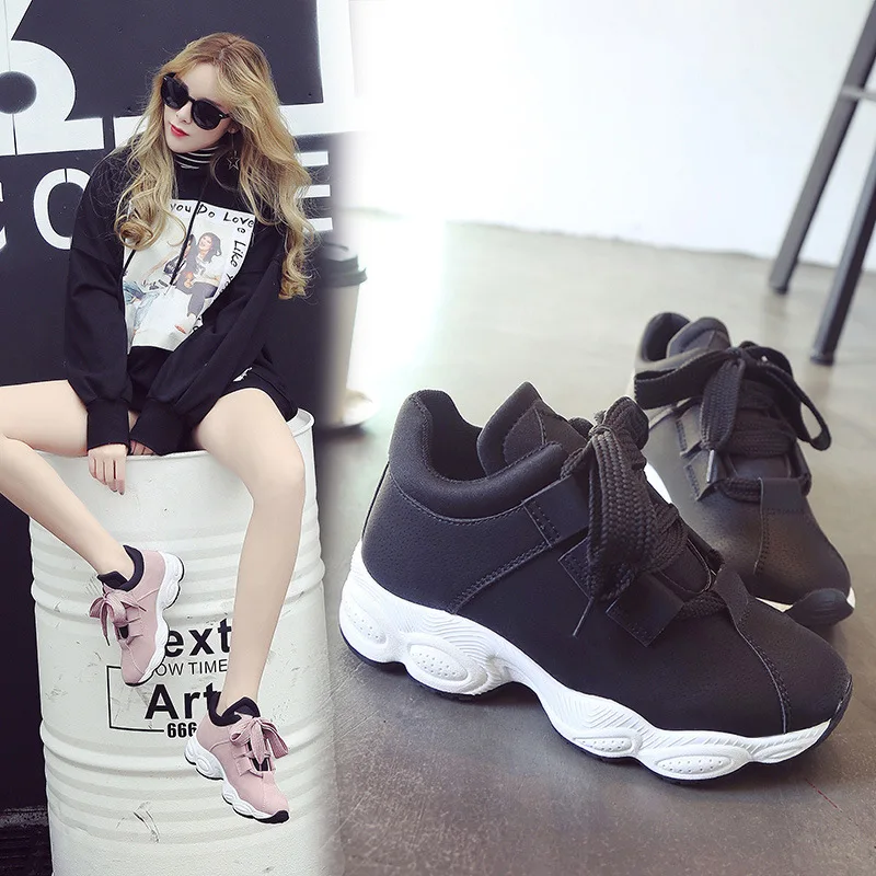 

woman shoes 2018 spring women sneakers womens trainers runway ladies board chunky dad casual