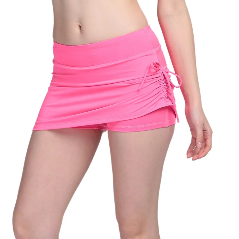 New Women Trainning Exercise Fitness Skirt Shorts High Elastic
