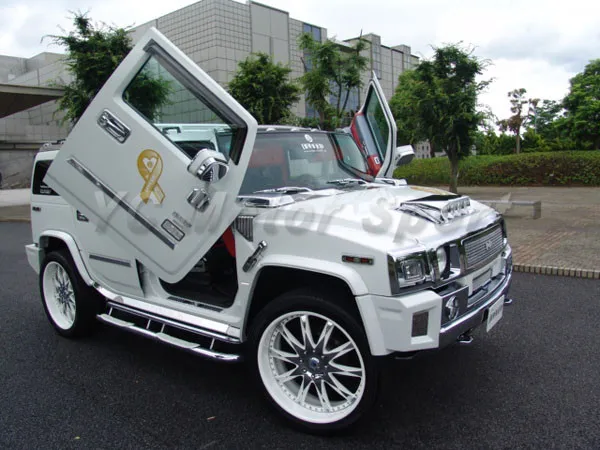 2003-2009 Hummer H2 Branew Style Front Corner Spoiler FRP (8)