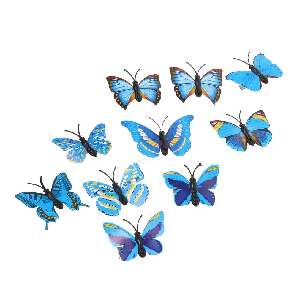 S 3x4cm blue Модные свадебные заколки для девочек с случайным узором, 5 шт., Wamen, аксессуары для волос, свадебная фотография, костюм с бабочкой, заколки для волос - Цвет: S 3x4cm blue