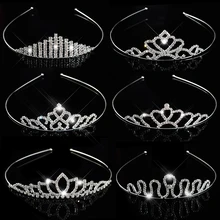 Принцесса Корона свадебный головной убор для невесты украшения для волос ювелирные изделия аксессуар тиара и короны для девочек головная повязка украшения