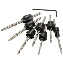 Special Offer Sale Saw Power Tool Furadeira 3 Sets/lot _ 7pcs Carpentry Countersink Drill Bit Set 5-12# Woodworking Tools