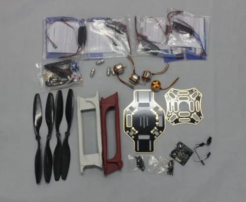 

RC 4 Axis Multi heli Quadcopter ARF Kit : F450 Frame + KK Flight Control Board + HOBBYWING ESC + Carbon Fiber Pros