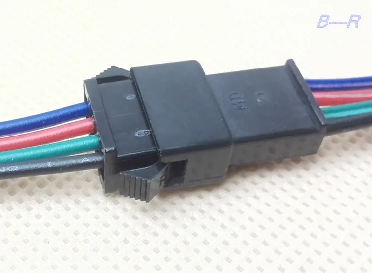10 قطعة JST-SM 4-دبوس (4 P) موصل أزواج (4 M و 4F). WS2801 LPD8806 عنونة Ld