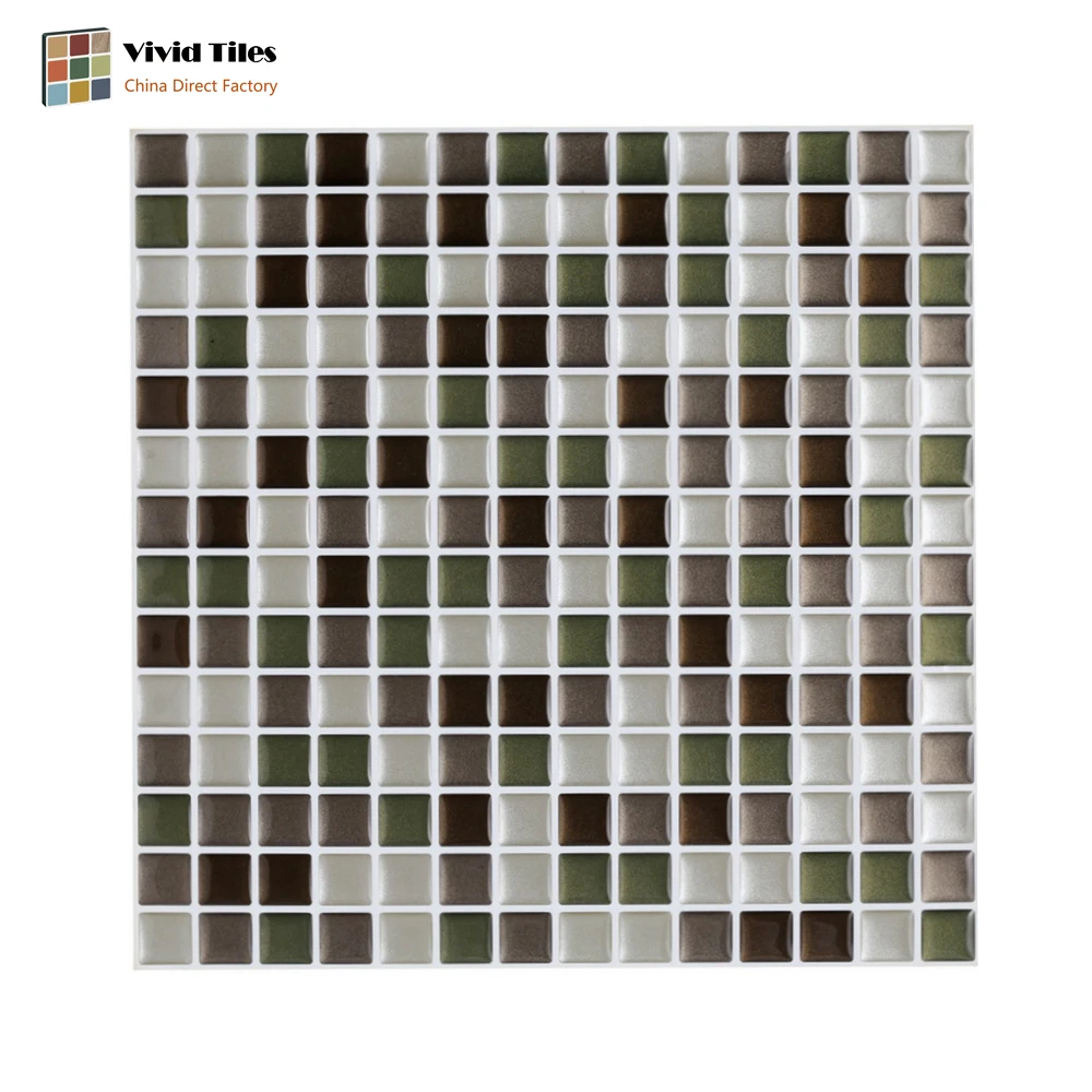 Vivid tiles 3D Виниловые обои водостойкие пилинг и палочка мозаика настенная плитка