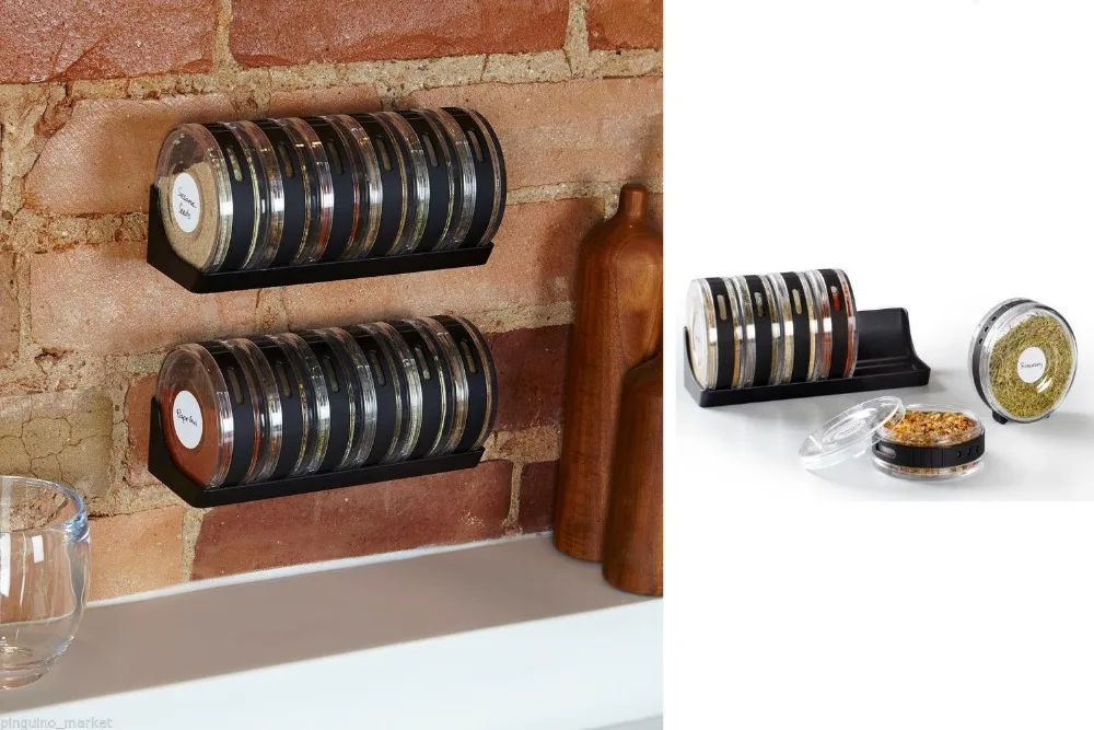 

Cylindra Spice Rack Set of 6 Rotary seasoning box