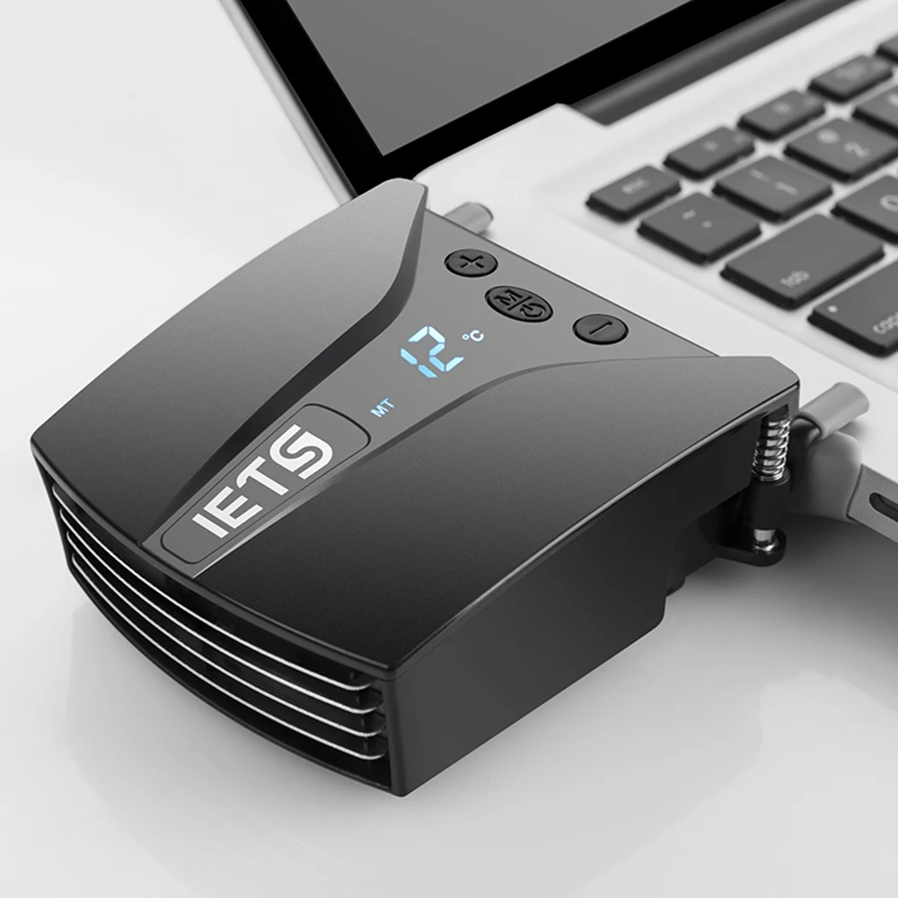 IETS 6 GT202 USB вентилятор для ноутбука, охлаждающий дисплей, радиатор для ноутбука, быстрое охлаждение, регулируемая скорость вентилятора для 14/15. 6/17 дюймового ноутбука