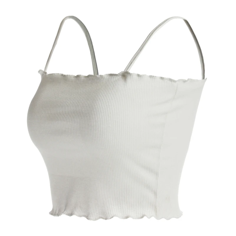 2019 Summer Sexy Women Tanks Camis Solid color Slim Lady s bottoming Shirt Sexy Slim Inside Strap Cami Short Style Vest 2019 Summer Sexy Women Tanks Camis Solid color Slim Lady s bottoming Shirt Sexy Slim Inside Strap Cami Short Style Vest