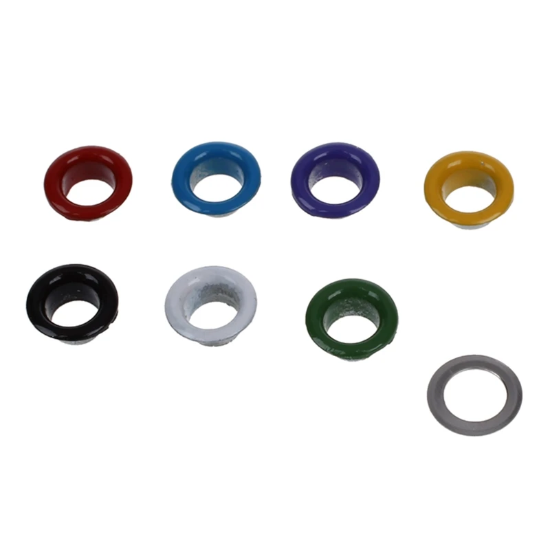 200 шт Металлические цветные круглые люверсы/заклепки смешанные цвета наружный диаметр 9 мм и 50 Набор Металл без шитья пресс кнопки шпильки S