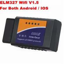 

2018 Top Quality ELM327 Wifi Scanner Auto OBD2 Diagnostic Tool ELM 327 WIFI OBDII Scanner V 1.5 Wireless For Both Android / IOS