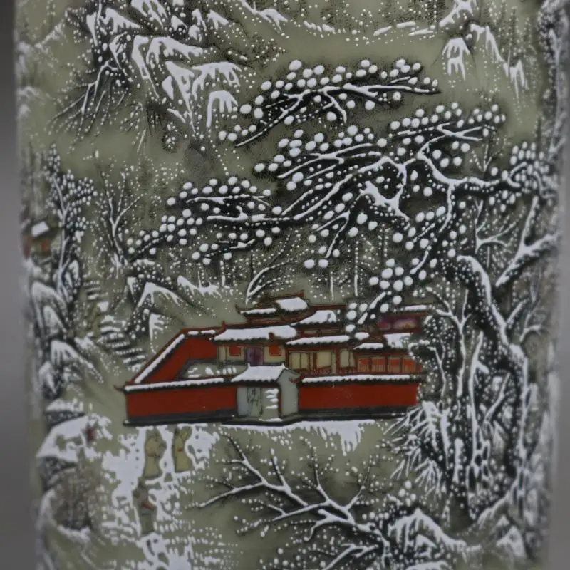 Qing Dynasty Tongzhi система года, пастель, Снежная ручка, дом, антикварный дом, фарфор