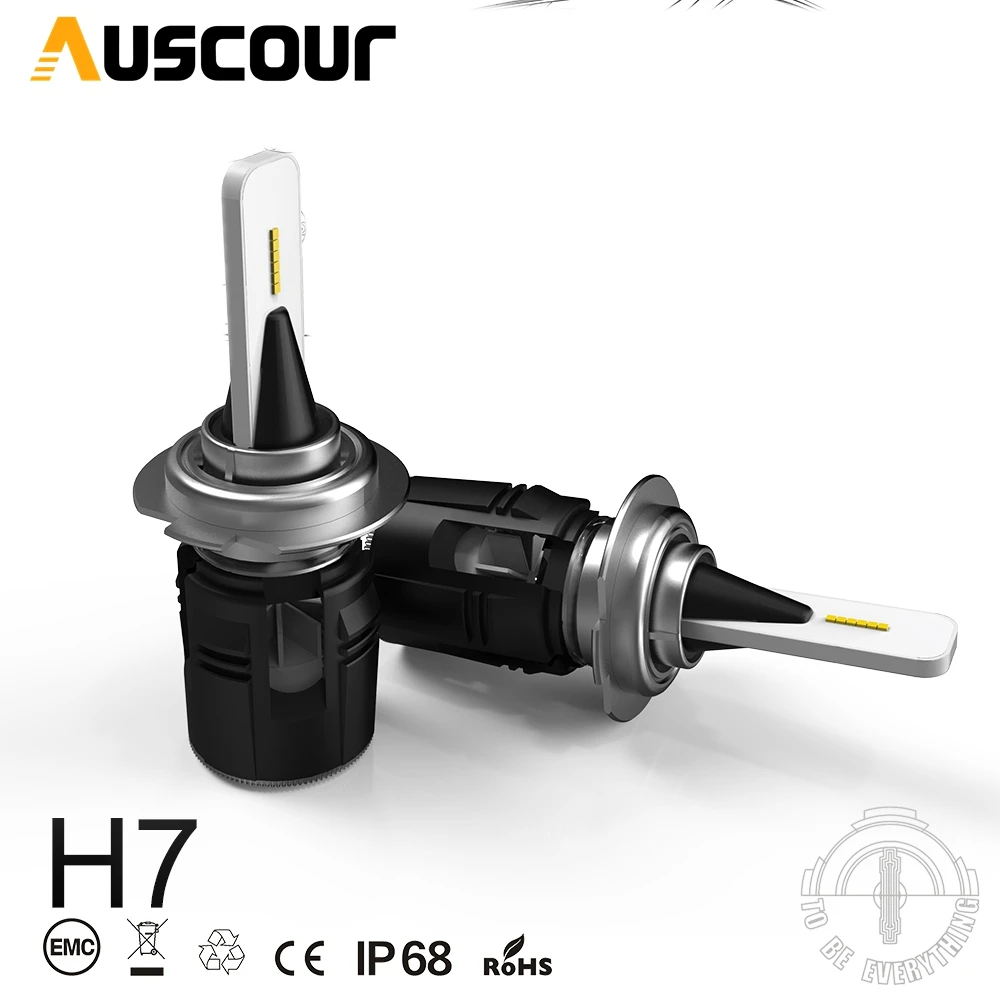 

H7 B6 LED Headlight car Slim Conversion Kit 42W 5200LM CSP Y11 Chips All-in-one Pure White 6000K Car Lamp Bulb Modify