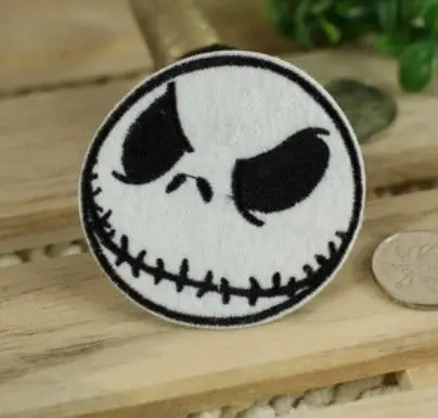 

Free Shipping The Nightmare Before Christmas Jack Iron On patch horror applique wholesale dropship 6cm