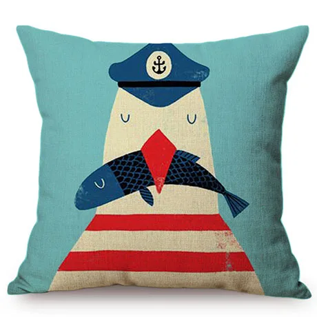 British Style Cartoon Soldier England London Telephone Booth Sofa Car Decorative Throw Pillow Case Linen Cotton Cushion Cover K109-7