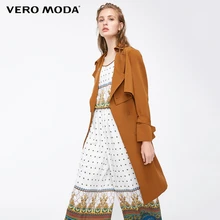 Vero Moda прямой крой на шнуровке настоящий Двухсекционный средней длины чистый Тренч | 318321507