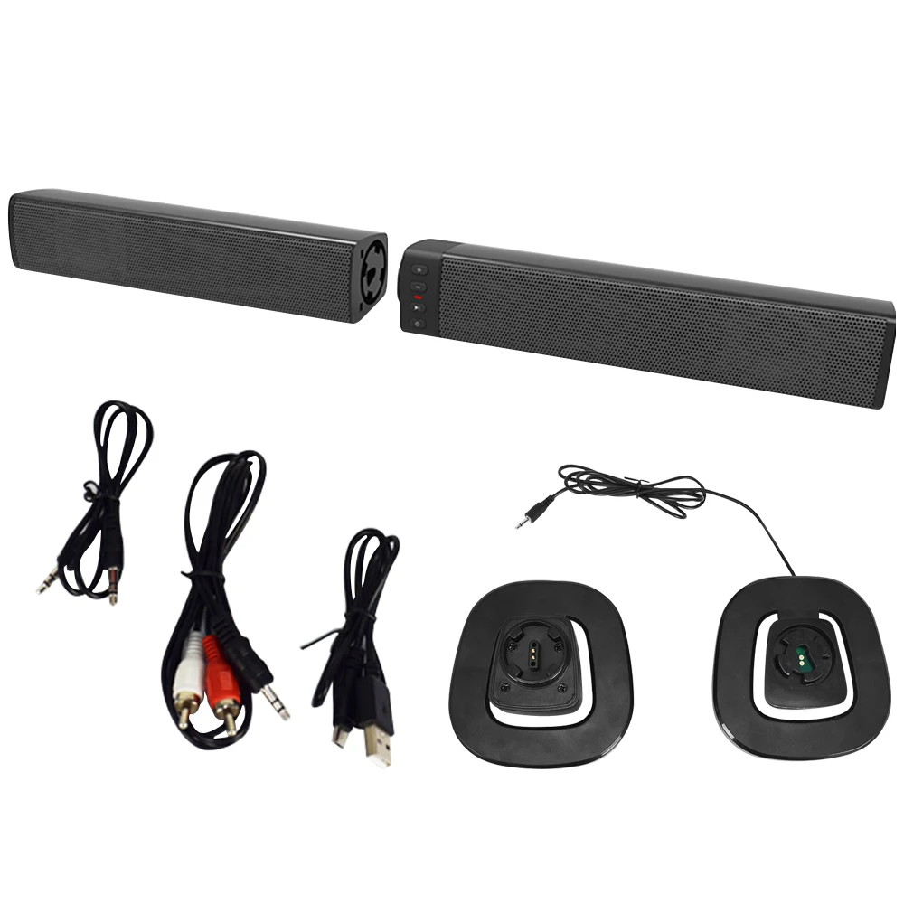 20W(Detachable)Wireless Bluetooth Speaker Column Soundbar Stereo TV Speakers Home Theater 2000mAh Sound Bar TF U-Disk For TV PC