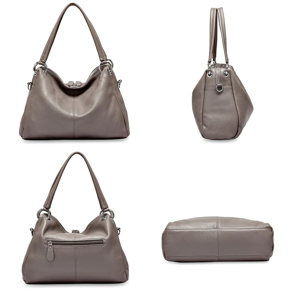 Skup Zency Fashion Hobos 100% oryginalna skóra miękka skóra kobiet torba na ramię klasyczna czarna elegancka dama torba na ramię torebka na ramię