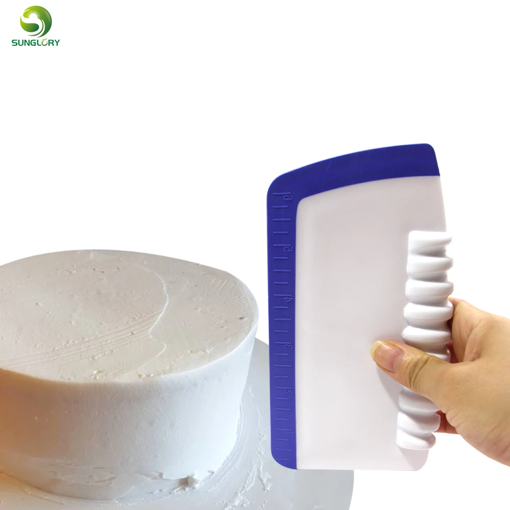 

1PC Pizza Dough Scraper Cutter With Scale Cake Bread Slicer Blade Pastry Spatulas Smoother Polisher Icing Comb Set Baking Tools