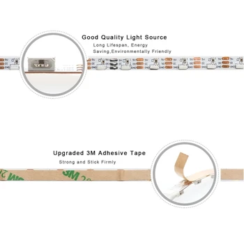 

[Seven Neon]high bright DC5V 60/72/120leds/m SK6812 WS2812B IC addressable colorful 8mm SK6812 SMD 4020 side emmiting led strip