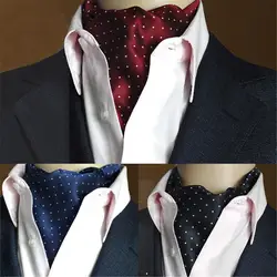 CityRaider Для мужчин Винтаж горошек свадьбы Формальные галстук Ascot галстук раздавите Self джентльмен шелковые галстуки для Для мужчин s галстук