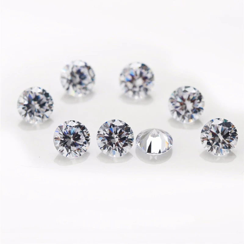 

8mm-15mm white cz factory wholesale AAA white cubic zirconia cz gemstone