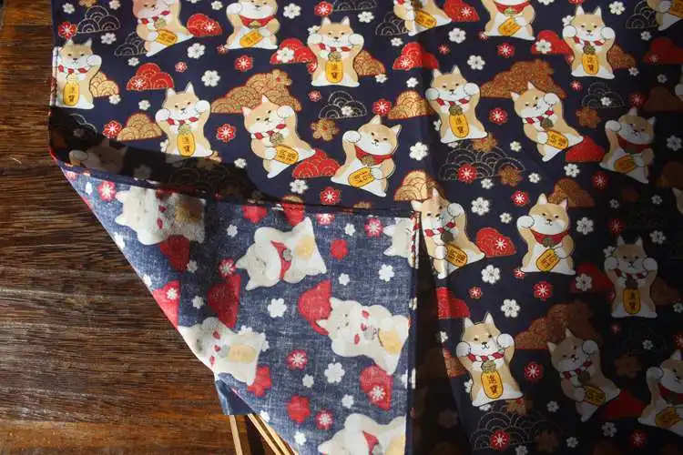 Мужской женский мужской носовой платок furoshiki хлопок 100%/принт Bostonterrier 35 см/много