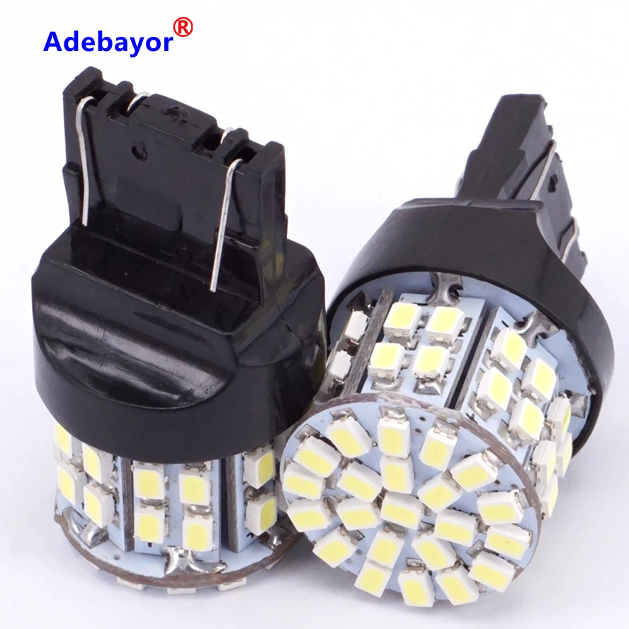 8 X T20 7443 W21/5 Вт тормозной Светильник лампы 3020 50 светодиодный 1206 SMD двойная