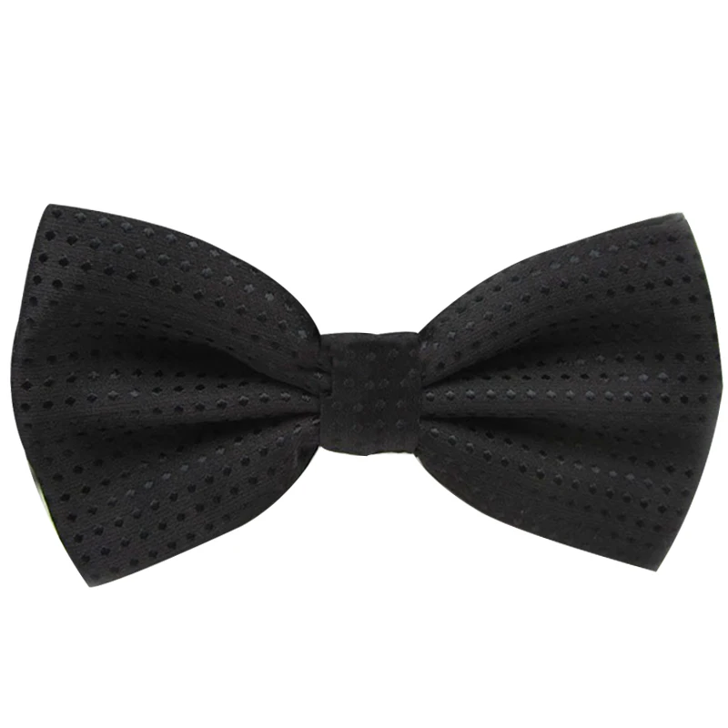 a01 black Adult Галстук-бабочка для мужчин, Официальный галстук для мужчин, деловой Свадебный галстук-бабочка для маленьких мальчиков, мужская рубашка в горошек, подарок, PSJ0175 - Цвет: a01 black Adult