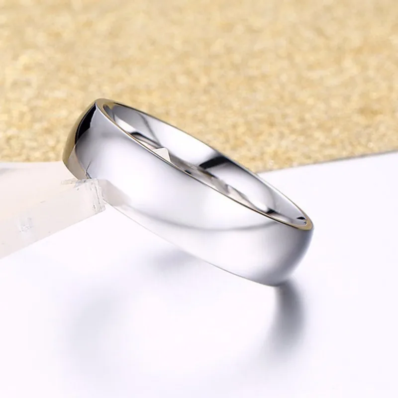 Классический золотой цвет обручальное кольцо 6 мм шириной для женщин и мужчин размеры США 4 5 6 7 8 9 10 11 12 13 14 15 - Цвет основного камня: Silver