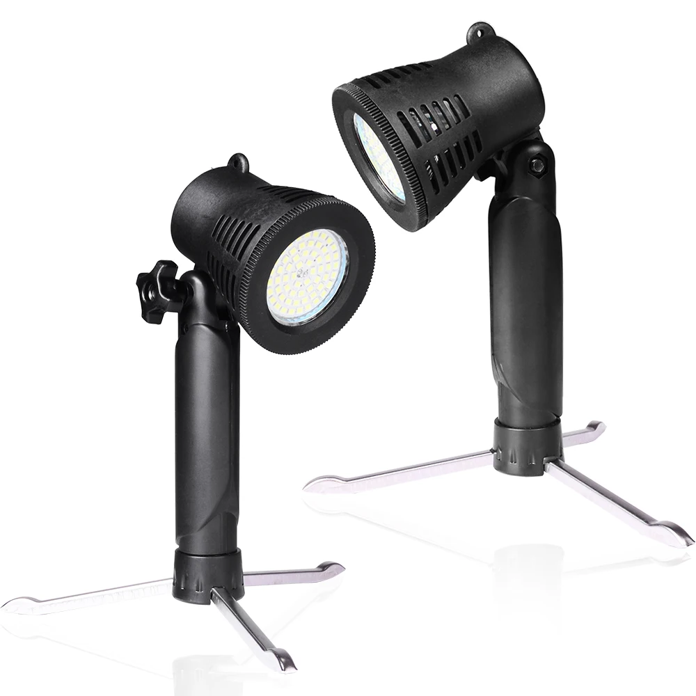 2 шт. светодиодный светильник для фотостудии 3200K или 5600K настольная портативная ручная лампа для фотосъемки