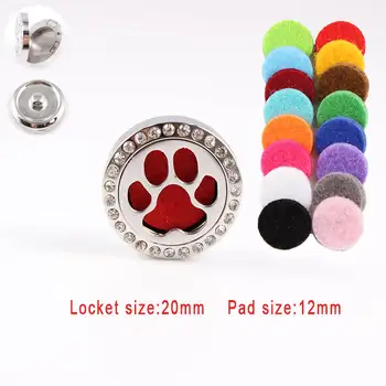 

Hot Wholesale Paws Snap Buttons 20mm stainless steel Essential oil diffuser locket snap For Woman 18mm Snap Button Jewelry