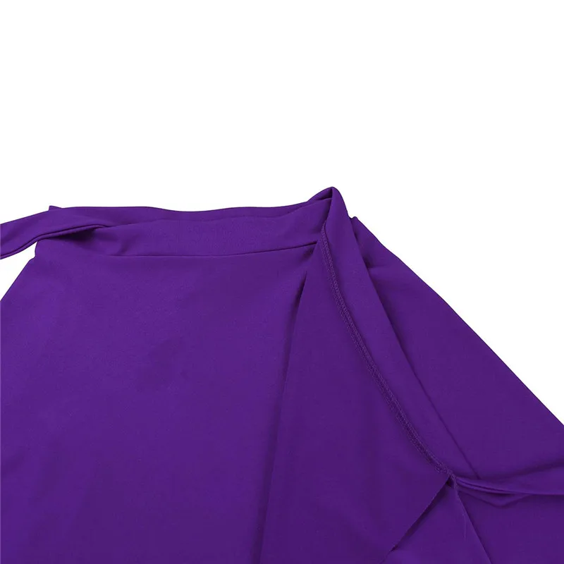 TiaoBug, модная Женская Асимметричная эластичная юбка для латинских танцев, для взрослых, для сцены, профессиональная Чача Румба, Самба, танго, танцевальный костюм