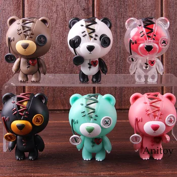 

Your Toy Raggedy Teddy Bear PVC Figure Action Collectible Model Toys Cute Dolls 6pcs/set