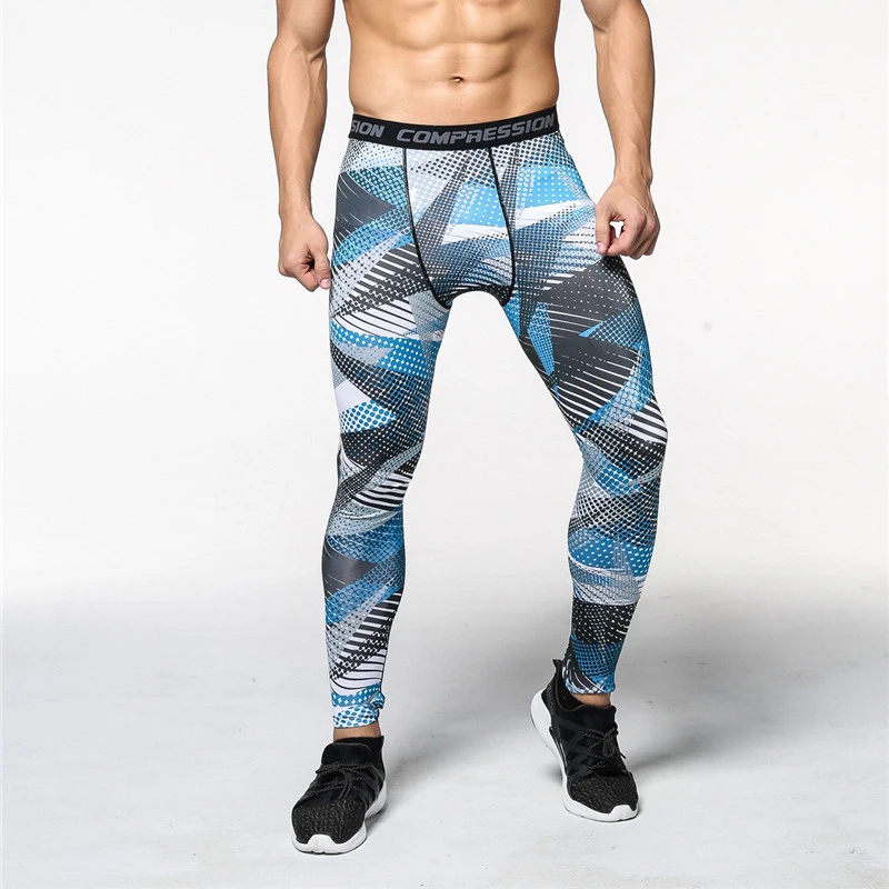 Brand Men Compression Tights Skinny Bodybuilding Pants Man Youth Boys