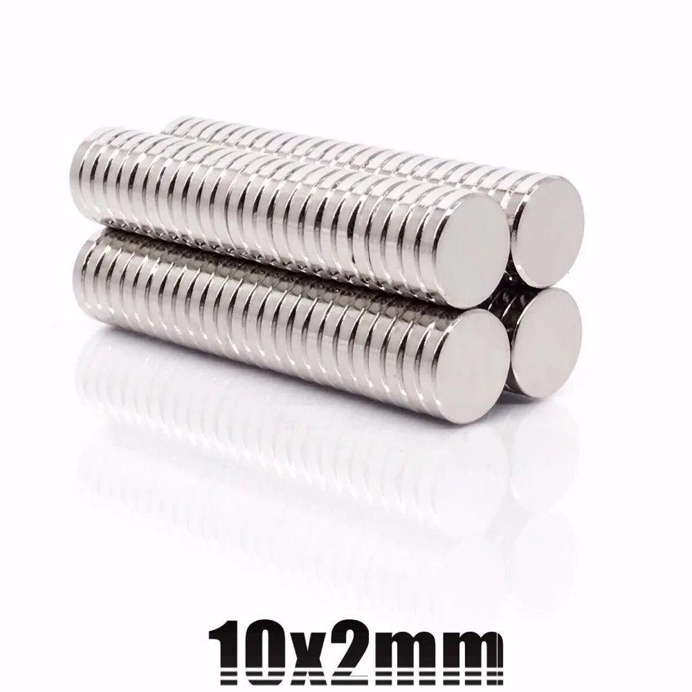 

100pcs 10x2mm magnet 10mm x 2mm strong Circular Disc Magnet 10*2 Neodymium Magnet 10x2 NEW Art Craft Connection